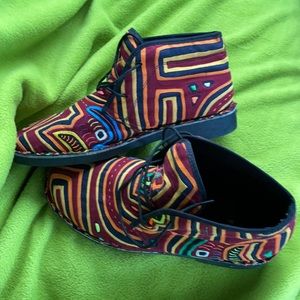 Vibrant custom made shoes